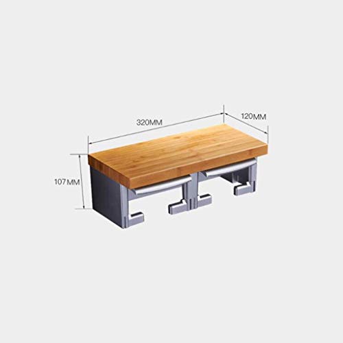 Porte-papier toilette mural double pour ne plus manquer de rouleaux