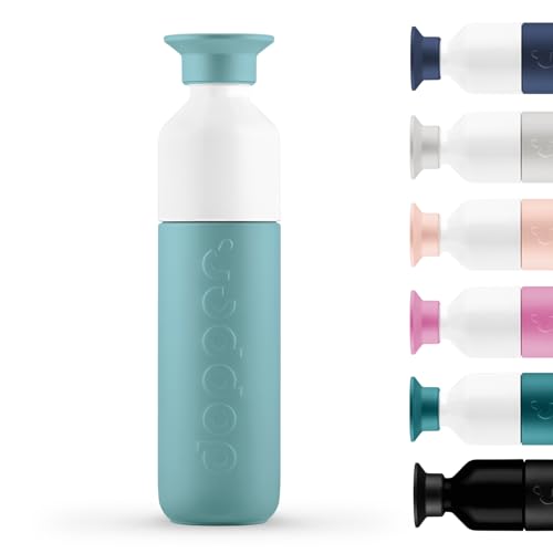 Dopper Insulated Bottlenose Blue Borraccia Termica 350Ml - Bottiglia In Acciaio Inox - Tazza Termica Per Cafè E Tè - Doppia Parete, A Prova Di Perdite