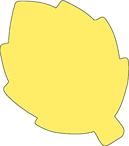 50 hojas adhesivas de hojas amarillas de 3 pulgadas, color amarillo, lindas autoadhesivas, para otoño, Acción de Gracias, para el aula, notas de regreso a clases, notas de almuerzo, tablón de anuncios
