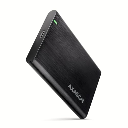 Carcasa externa USB-C 3.2 SATA 6G para disco 2.5'' negra miniatura 1
