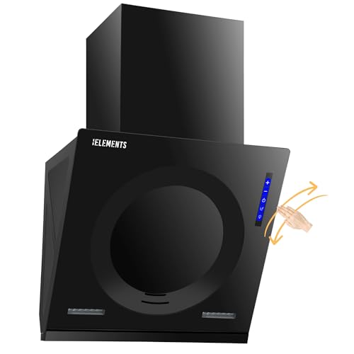 KB ELEMENTS Dunstabzugshaube 60cm, Umluft/Abluft Dunstabzugshaube mit 650m³/h starke...