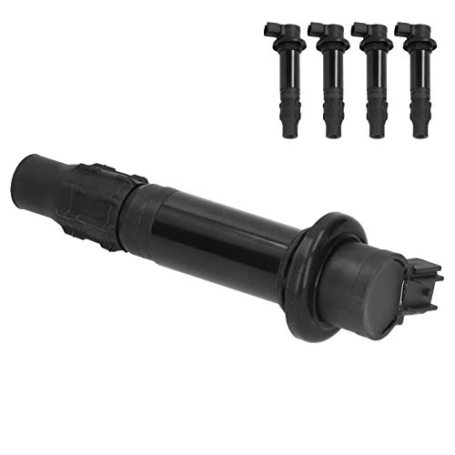 Aramox Motorcycle Ignition Coil,4Pcs Plastic Ignition Coil F6T568 Replacement Fit For Yamaha R6 Rj15 Bj 2009 Engine #TOP7