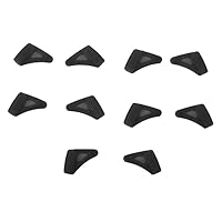 Tofficu 10 protetores de ouvido antiderrapantes para óculos, retentor de olhos, ganchos de gancho, manga antiderrapante, óculos antiderrapantes, alças para óculos, preto,