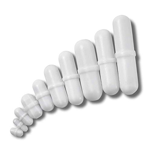 10pcs PTFE Magnetic Stirrer Mixer Stir Bar Spinbar White Color