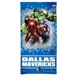 Dallas Mavericks / Marvel (c) 2021 MARVEL Spectra Beach Towel 30