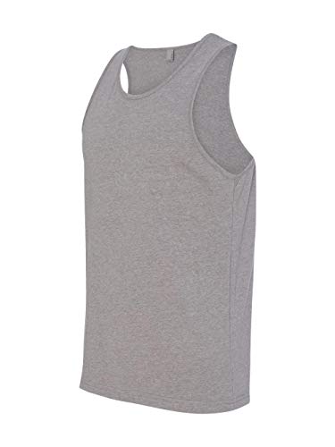 Next Level Men's Rib-Knit Sublimated Muscle Tank Top_X-Large_Dark Heather Gray