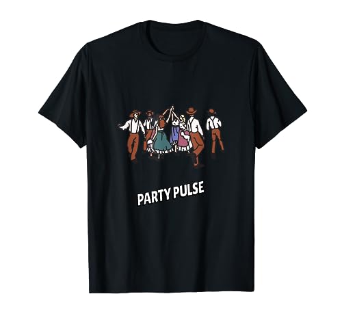 Party Pulse Retro Funny Dancer Designs Presente Camiseta