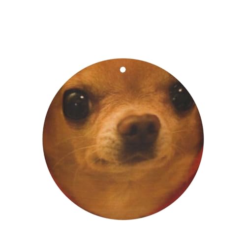 2パック 吊り下げ式車用芳香剤カード - 長持ちする吊り下げ式アロマセラピーカード (ラベンダーの香り) 車、自宅の寝室、ワードローブ、靴箱などに最適 ユニセックス(チワワ犬が大好きです)