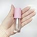 COSIDEA 50pcs Empty Pink 6ml big doe foot wand lip gloss tubes Round Chunky lipgloss tubes containers wholesale with thick large wand