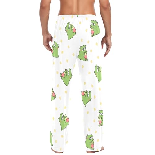 Funny Crocodile Mens Pajama Pants Mens Pj Pants Comfy Cotton Pj Long Pant for Men with Pockets Size S-XXL3