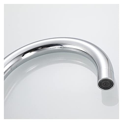 Grifo de bañera de 5 piezas cromado con ducha de mano y caño extra largo 6