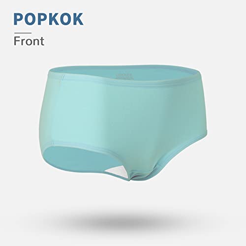 Popkok Teen Girls Underwear Cotton Brief Panties 6 Pack (12-14 Years, Lively Color) #TOP1