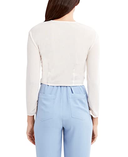 Bcbgeneration Women's Long Sleeve Ruched Front Top, Pink, Large #TOP2