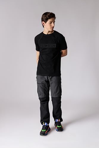 Image of Trendy Men's Round Neck T-Shirt Pure Pre Combed Cotton Bio-Washed 3D Print (STM-003)