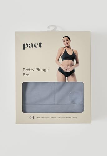 Image of Pact Apparel Smoke Pretty Plunge Bralette L, 1 EA