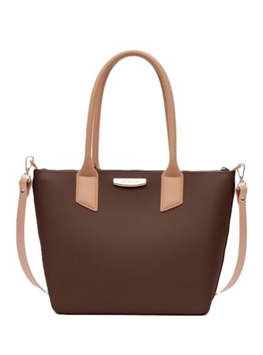 Bolsa Shopping Marrom Petite Jolie PJ11274 Transversal Nova