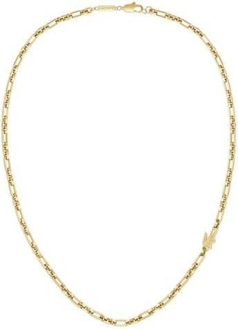 Lacoste Unisex Arthor Charm Necklace, 2040634, Gold, One Size
