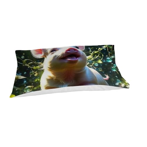 Housse de couette animaux 135x200cm en microfibre premium au fini 3D éclatant - 7