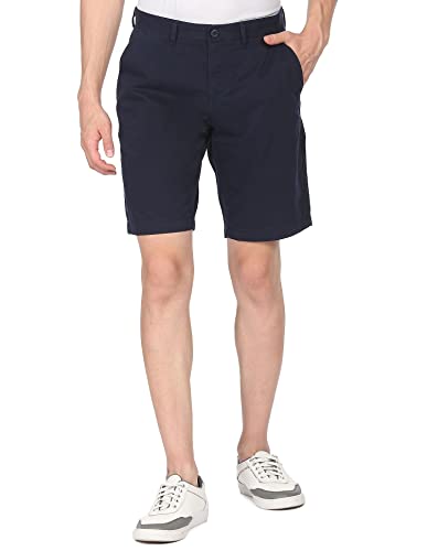 Image of U.S. Polo Assn. Men Light Khaki Flat Front Slim Fit Regular Shorts