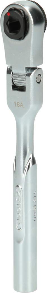 KS Tools 918.1560 1/4 Inch Bit Joint Reversible Ratchet, Length 119 mm, Multicoloured - Image 3