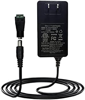 GIDEALED 24V 3A DC Power Supply, 72W 24V DC LED Light Adapter with 5.5x2.1mm DC Plug, AC 100~240V to 24V DC Low Voltage LED Strip Lights Power Supply