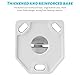 munloo 2 Pack Wandhalterung für Überwachungskamera, Einstellbarer Winkel 360°-Drehung Überwachungskamera Halterung aus Aluminiumlegierung, kann Wandhalterung, Hängend, Vertikale Installation (Weiß)