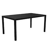 Novogratz Memphis Rectangular Dining Table, Black