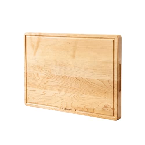 Tabla de cortar rectangular de madera de maple 45.72 x 30.48 cm miniatura 1