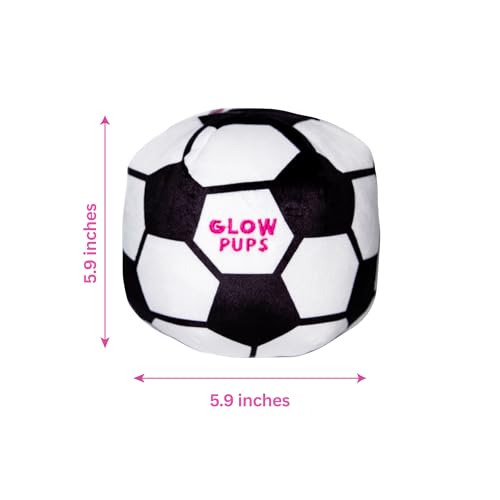 Juguete para perros bola de fútbol de peluche con pito miniatura 3