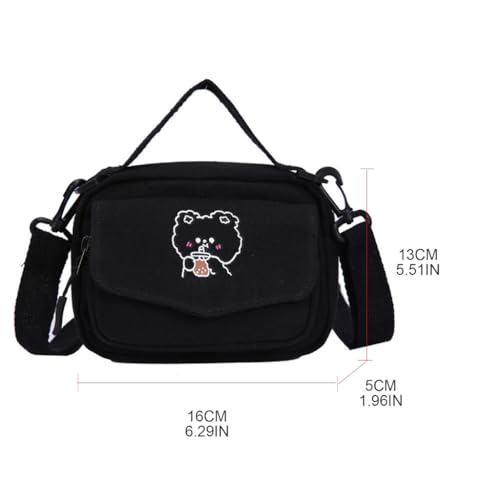 Japanese High School Girls Small Bag Women Handbags and Purses Canvas Itabag Women Crosssbody Bags4