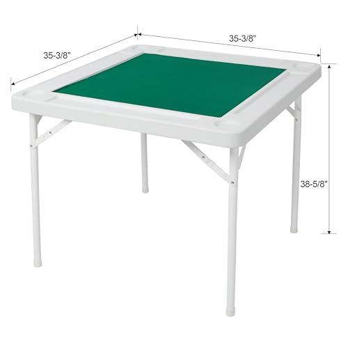 Mesa plegable verde de 35.4 pulgadas para 4 jugadores miniatura 2