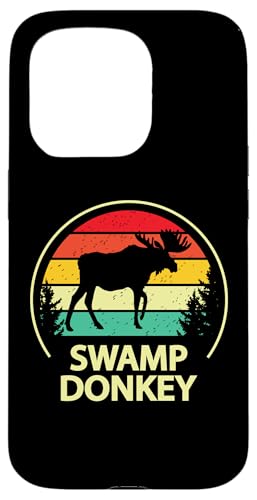 Retro Vintage Funny Swamp Donkey Moose Coque pour iPhone 15 Pro