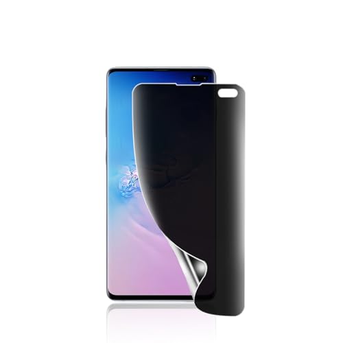 Galaxy S10 Plus 保護フィ ルム軟 覗き見防止 TPU素材 SC-04L SCV42保護フルム のぞき見防止フ ィルム 貼り付け簡単/気泡ない/指紋防止/スクラッチ防止/傷つきにくい/プライバシー保護 ギャラクシーS10 Plus フィルム[