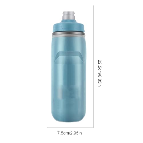 Botella de agua aislada 620ml para ciclismo senderismo y mochileros activos 5