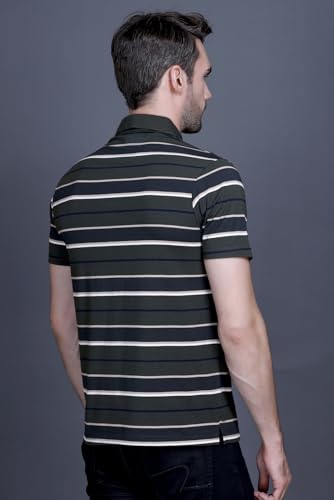 Image of GODFREY Cotton Half Sleeve Collar Tshirt for Men Size - XXXL - Large (3XL / 46)