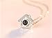 Collar de Plata Personalizado 100 Idiomas Collar Casa Colgante Collar proyectivo para...