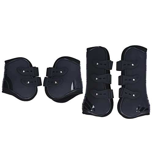 Tbest Produtos para Animais de Estimação 4 Peças Botas de Tendão de Cavalo S Macio Resistente Ao Des
