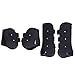 Horse Boots, 4Pcs PU Shell Protective Horse Tendon Boots, Horse Splint Boots for Front Legs and Rear Legs, Protective Horse Leg Wraps, Leg and Support for Riding, Jumping(XL)