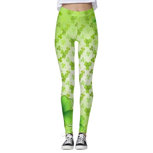 St Patricks Day Workout Leggings for Women Girls Irish Printed Gym Tummy Control High Waisted Activewear Yoga Pants Trousers3