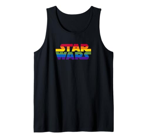 Star Wars Rainbow Striped Logo Tank Top pour exprimer votre passion avec fierté