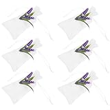 JOINPAYA Leere Duftsäckchen aus Atmungsaktivem Baumwollstoff 6 Stück 7X15cm mit Kordelzug Wiederverwendbare Aufbewahrungsbeutel für Trockenblumen Schmuck und Gewürze