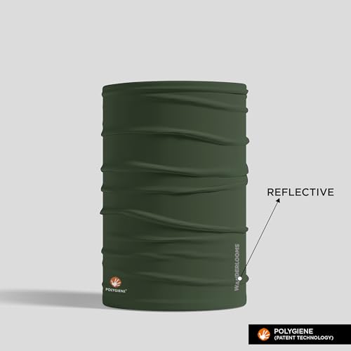 Image of WANDERLOOMS Polygiene Bandana for Men Hair | Multipurpose Bandana for Men Bike | Odor-Proof, Sun & Dust Protection Neck Warmer for Everyday Use