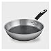 AIPING Domowa patelnia wok ze stali nierdzewnej nieprzywierająca bez tłustej patelni i naczyń kuchennych uniwersalne garnki i patelnie zestaw do smażenia wok rondelle (kolor: 32 cm bez osłony)