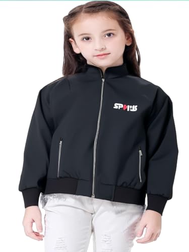Image of HRKK Kids Windcheaters Solid Polyester Blend Jackets for Boys and Girls |