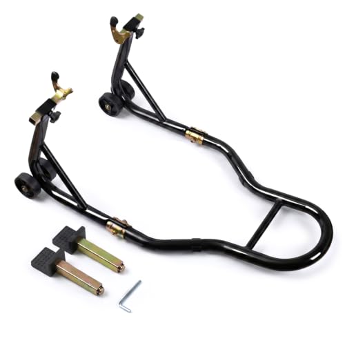 VOUNOT® Caballete Moto Soporte Rueda Trasera Motocicleta hasta 390 kg Negro