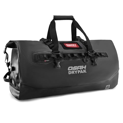 Image of Waterproof Duffel Bag 25L /40L /60L - Heavy-Duty Motorcycle Tail Bag, Roll-Top Dry Bag for Travel, Camping, Boating, Kayaking, Outdoor Adventure