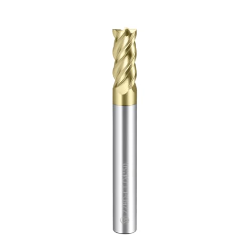 Image of Carbide Titanium Alloy End Mills 4 Flute ZrN Coating,for Titanium Alloy 1Pcs D4*50mm