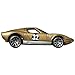 Hot Wheels Collectible Die-Cast Vintage Racing Club Vehicle - Gold Sports Car - Inspired by 1971 Lamborghini Miura SV - HRT81-4/6