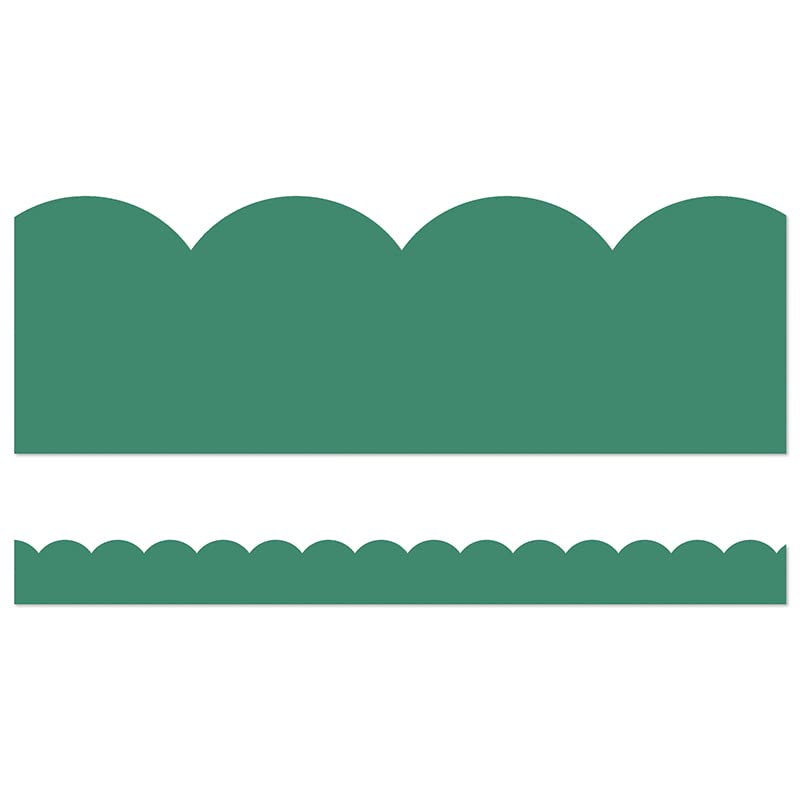 Carson Dellosa Education Grow Together Jade Green Scalloped Borders, 39 Feet
