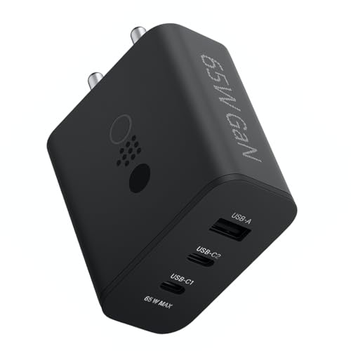 Image of CMF Original 65W GaN Trio Fast Charger Adapter | 3-Port USB-C & USB-A Wall Charging Adaptor | Compatible with CMF Phone 1 /2 /2 Pro /2A /3 & Galaxy S25 Ultra